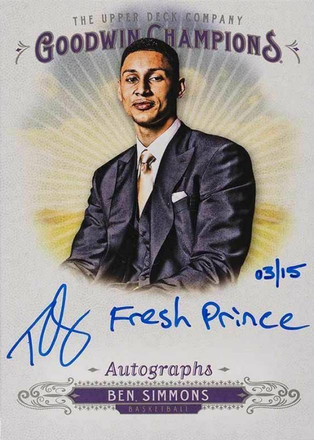 2016 Goodwin Champions Autographs Ben Simmons #A-BS Basketball Card