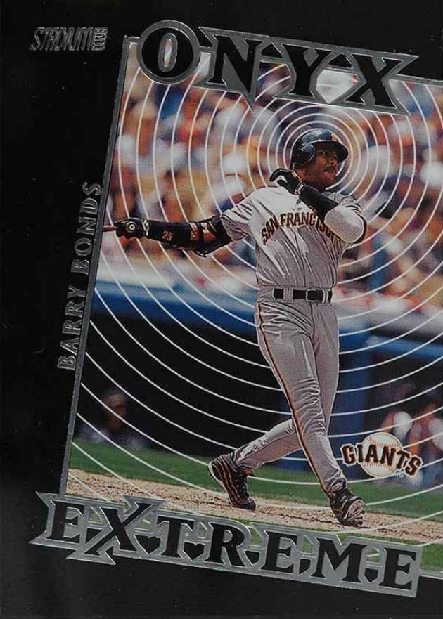 2000 Stadium Club Onyx Extreme Barry Bonds #OE5 Baseball Card