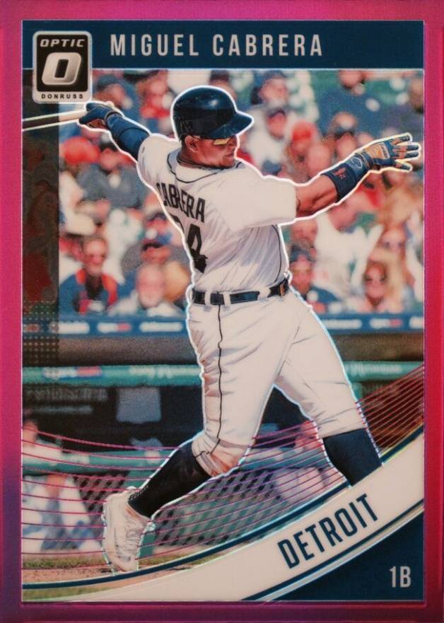 2018 Panini Donruss Optic Miguel Cabrera #122 Baseball Card